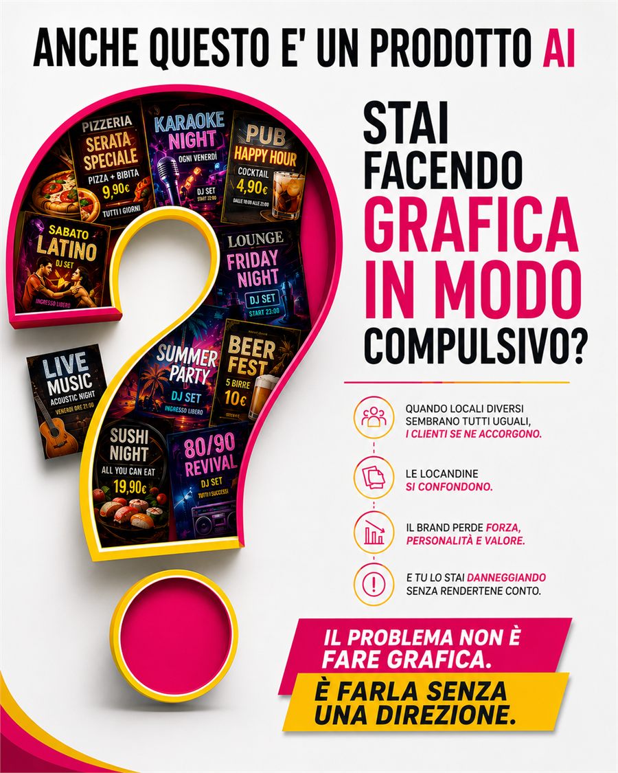 Visual di riferimento: il problema non e fare grafica, e farla senza una direzione